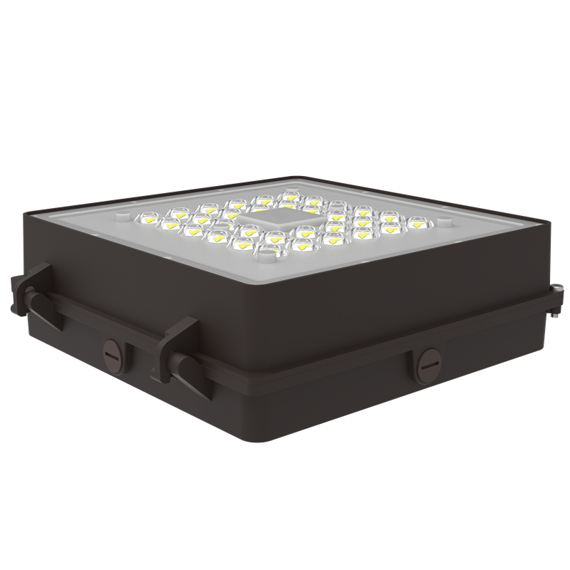 Aluminum housing led canopy light 80w ceiling mounted water-proof gas station light