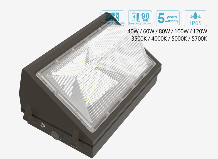 Factory price fixture 100w up and down outdoor lighting light led wall pack - Image 3