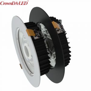 Recessed round ceiling mounted led downlight white/black custom color down lighting