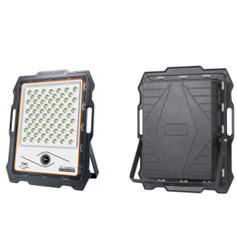 Outdoor High Lumens IP67 Waterproof solar flood light 200w with cctv camera - Image 2
