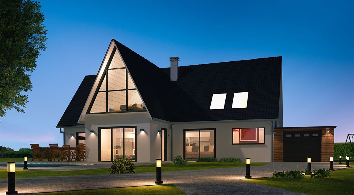 Smart Outdoor LED Lights for Building Exterior Illumination